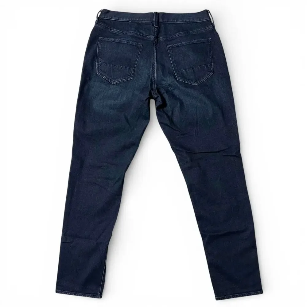 Banana Republic Travel Jeans Mens Actual Size 33x31 Blue Athletic Fit Dark Wash